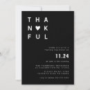 Search for black thanksgiving invitations Black and white