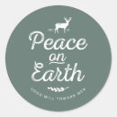 Search for peace on earth stickers Deer