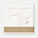 Search for gold save the date magnets Minimalist