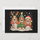 Search for basset christmas cards Santa