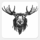Search for moose in stickers Hunting