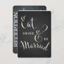 Search for chalkboard wedding reception invitations Black and white