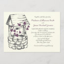Search for wishing well wedding invitations Rustic