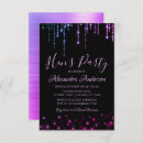 Search for purple hen party invitations Girly