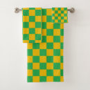 Search for checkered bath towels Green
