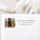 Search for labrador puppy return address labels Pet