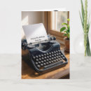 Search for writers birthday cards Typewriter
