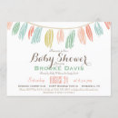 Search for pink and teal baby shower invitations Modern