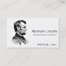 Search for abraham business cards President