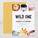 Search for wild one safari invitations Kids