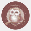 Search for whimsical owls stickers Cute owl