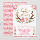 Search for deer antler baby shower invitations Floral