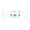 Search for promo return address labels Simple