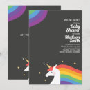 Search for unicorn baby shower invitations Rainbow