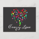 Search for crazy love postcards Hearts
