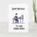 Search for office worker birthday cards Computer