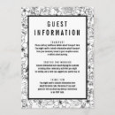 Search for 5x7 inserts wedding invitations Black and white