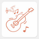 Search for music note template stickers Guitar
