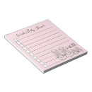 Search for baby shower notepads Girl