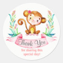 Search for monkey thank you stickers Jungle