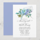 Search for peafowl feather invitations Blue