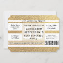 Search for golden ticket party invitations Glitter
