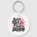 Search for ice skating key rings Pink