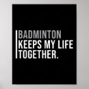 Search for badminton quotes posters Player