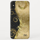 Search for metallic swirls iphone cases Black