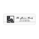 Search for black damask return address labels Lace