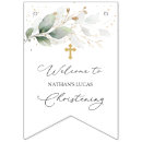 Search for green and gold bunting flags Watercolor