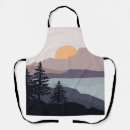 Search for nature scene aprons Mountains