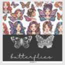 Search for large butterfly stickers For kids