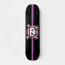 Search for pink skull skateboards Black