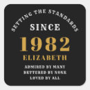 Search for 40th birthday stickers Black