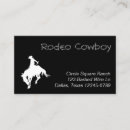 Search for rodeo business cards Silhouette