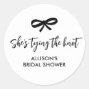 Search for tying the knot stickers Black and white