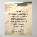 Search for footprints in the sand posters Christian