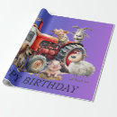 Search for farm animals wrapping paper Pigs