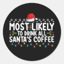 Search for drink stickers Santa