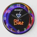 Search for neon bar clocks Glowing