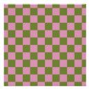 Search for pink and green art Chequered