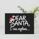 Search for dear santa i can explain cards Winter