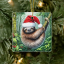 Search for sloth christmas tree decorations Jungle