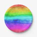 Search for watercolor paper plates Rainbow
