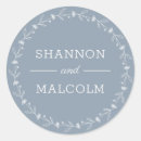 Search for dusty blue envelope seals Modern calligraphy script