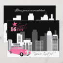 Search for limousine birthday invitations Sixteen