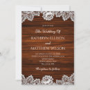 Search for lace pattern invitations Rustic