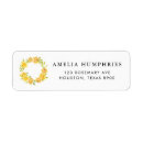 Search for yellow rose return address labels Botanical