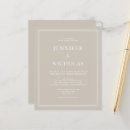 Search for beige wedding invitations Typography